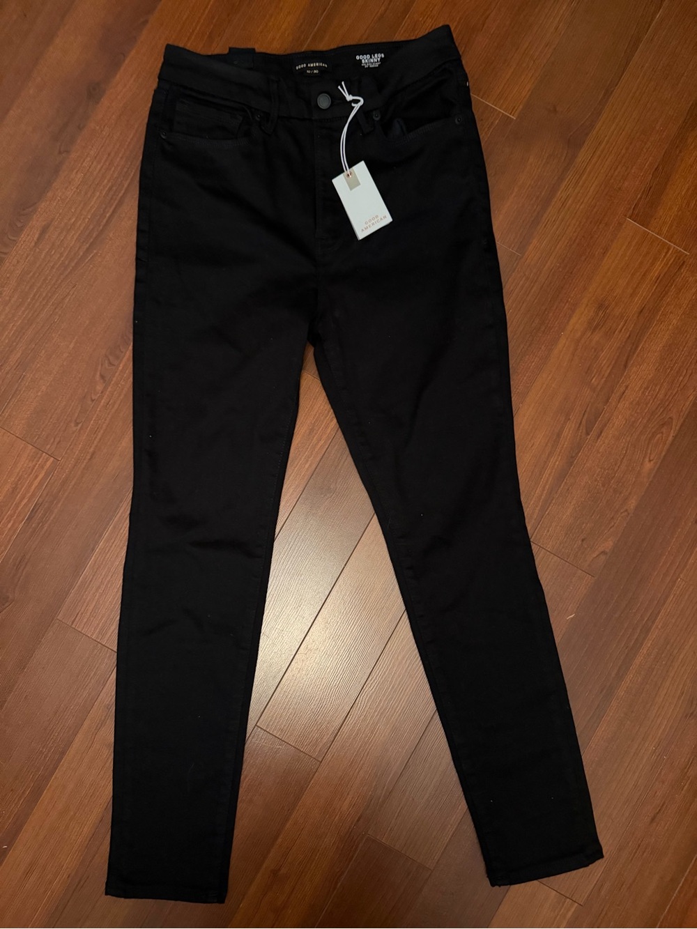 NWT Good American Good Legs Skinny Jeans 10/30 Black 29”